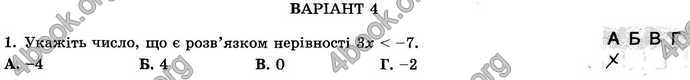 Відповіді Зошит Алгебра 9 клас Істер. ГДЗ