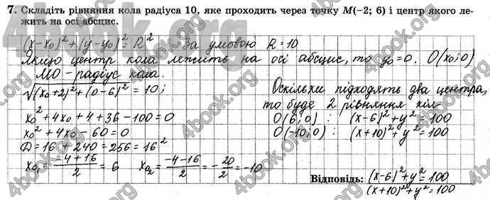 Відповіді Зошит Геометрія 9 клас Істер. ГДЗ