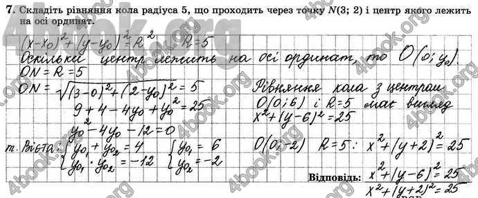 Відповіді Зошит Геометрія 9 клас Істер. ГДЗ