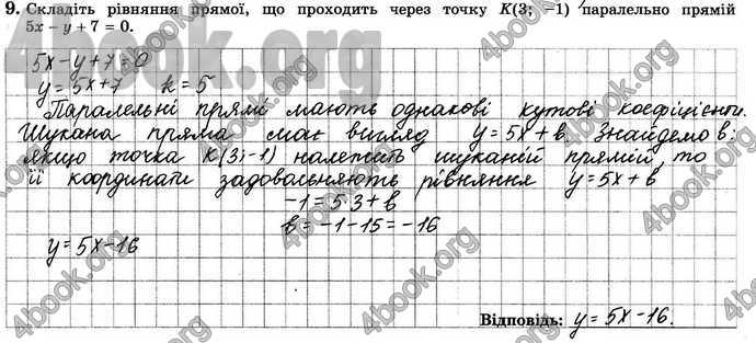 Відповіді Зошит Геометрія 9 клас Істер. ГДЗ