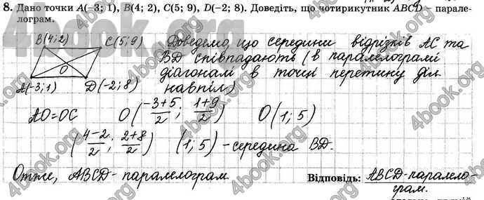 Відповіді Зошит Геометрія 9 клас Істер. ГДЗ