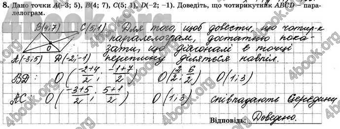 Відповіді Зошит Геометрія 9 клас Істер. ГДЗ