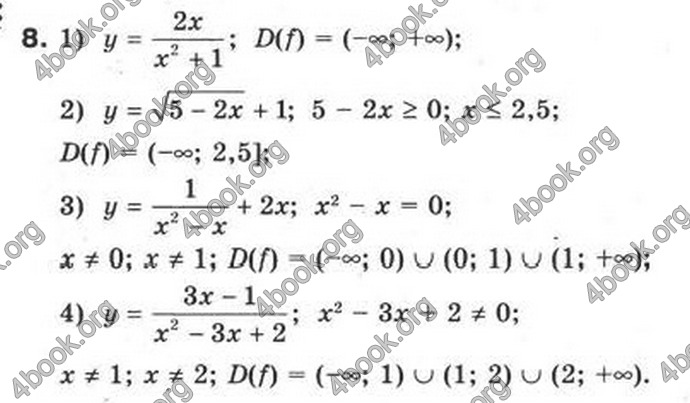 Відповіді Математика 10 клас Бурда. ГДЗ