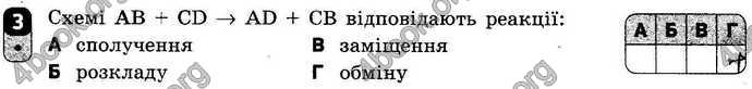 Відповіді Зошит контроль Хімія 9 клас Григорович. ГДЗ