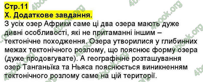 Відповіді Зошит Географія 7 клас Стадник. ГДЗ