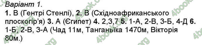 Відповіді Зошит Географія 7 клас Стадник. ГДЗ