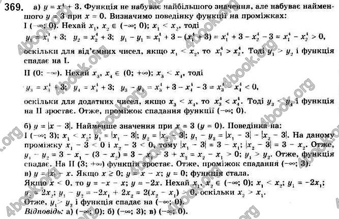 Відповіді Алгебра 9 клас Бевз 2017. ГДЗ