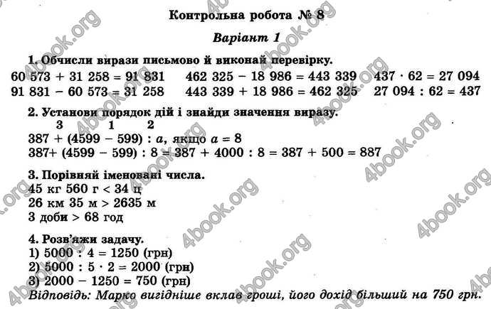 Відповіді Математика ДПА 2018 Пархоменко. ГДЗ