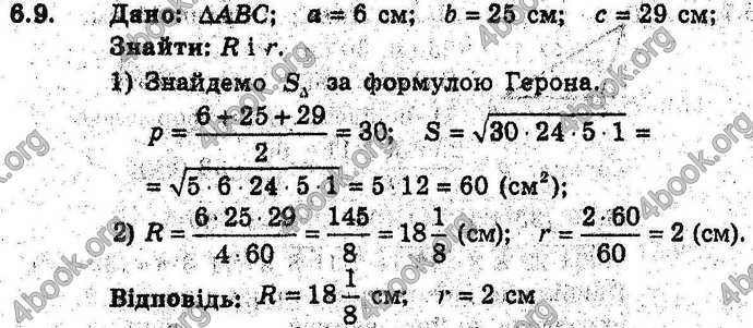 Відповіді Геометрія 9 клас Мерзляк 2017 (Погл.). ГДЗ