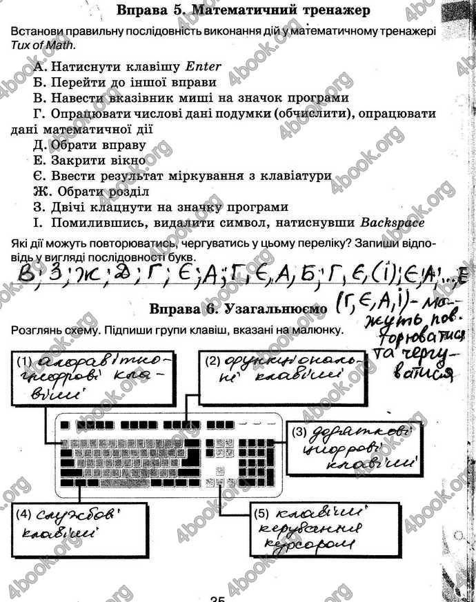 Відповіді Зошит Інформатика 5 клас Морзе. ГДЗ