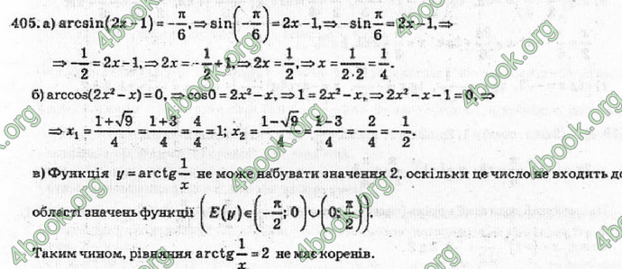 Відповіді Алгебра 10 класс Кравчук. ГДЗ