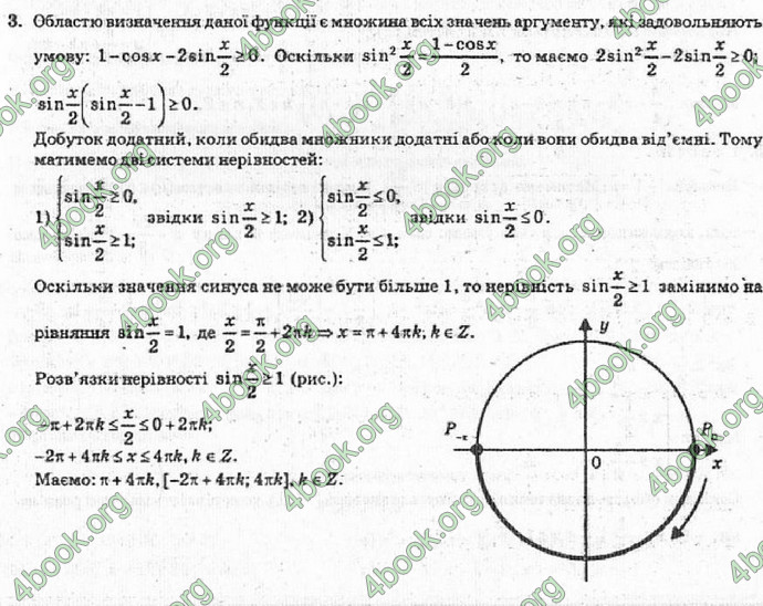 Відповіді Алгебра 10 класс Кравчук. ГДЗ