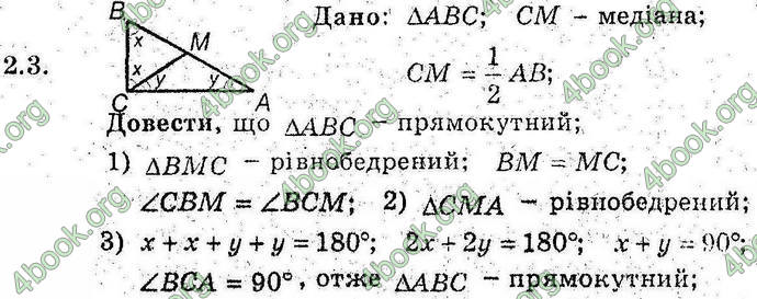 Відповіді Геометрія поглиблений 8 клас Мерзляк 2009. ГДЗ