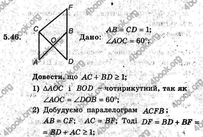 Відповіді Геометрія поглиблений 8 клас Мерзляк 2009. ГДЗ