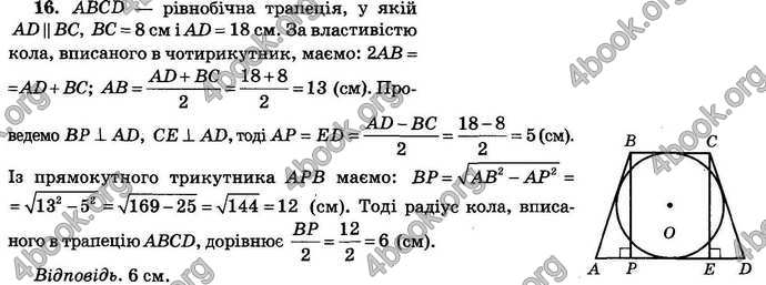 Відповіді Збірник ДПА Математика 9 клас Бевз 2018