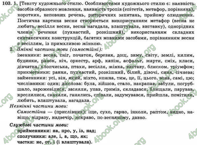 Відповіді Українська мова 10 клас Біляєв. ГДЗ