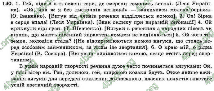 Відповіді Українська мова 10 клас Біляєв. ГДЗ