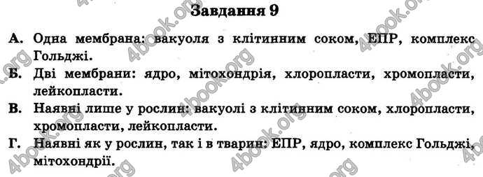 Відповіді Збірник ДПА Біологія 9 клас Ягенська 2018