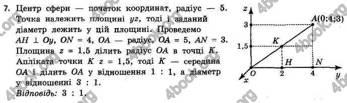 Відповіді Геометрія 11 клас Бевз. ГДЗ