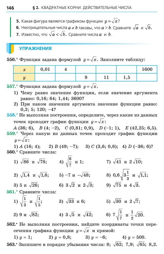 Алгебра 8 класс Мерзляк 2016 (Рус.)