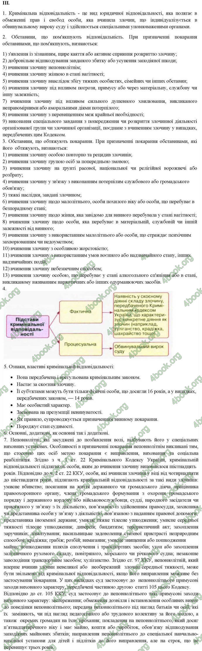 Відповіді Правознавство 10 клас Гавриш. ГДЗ