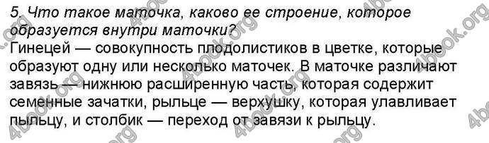 Ответы Биология 6 класс Костиков