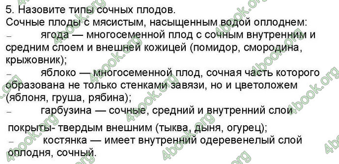 Ответы Биология 6 класс Костиков