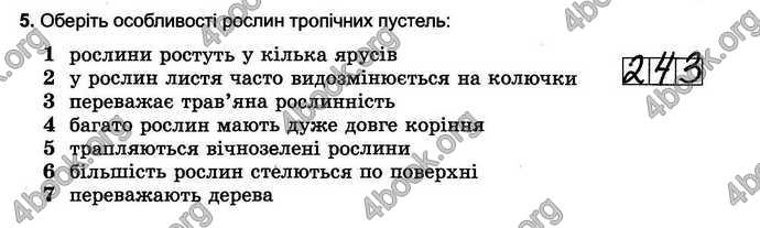 Відповіді Зошит тести Географія 6 клас Пестушко. ГДЗ