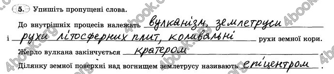 Відповіді Зошит практикум Географія 6 клас Пестушко