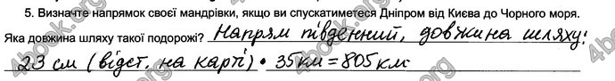 Відповіді Зошит практикум Географія 6 клас Пестушко