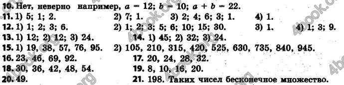 Ответы Математика 6 класс Мерзляк (Рус.)