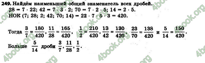 Ответы Математика 6 класс Мерзляк (Рус.)