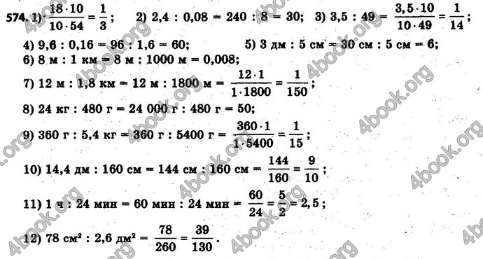 Ответы Математика 6 класс Мерзляк (Рус.)