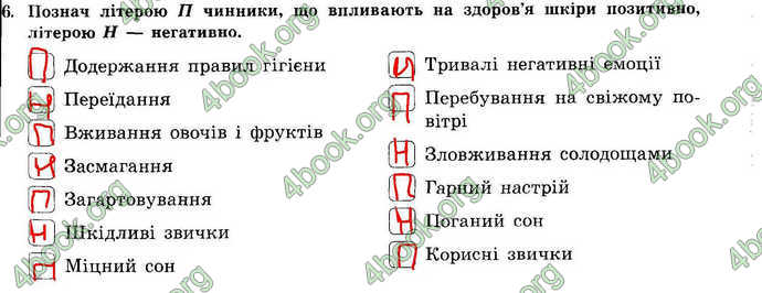 Відповіді Зошит Основи здоров’я 7 клас Бойченко