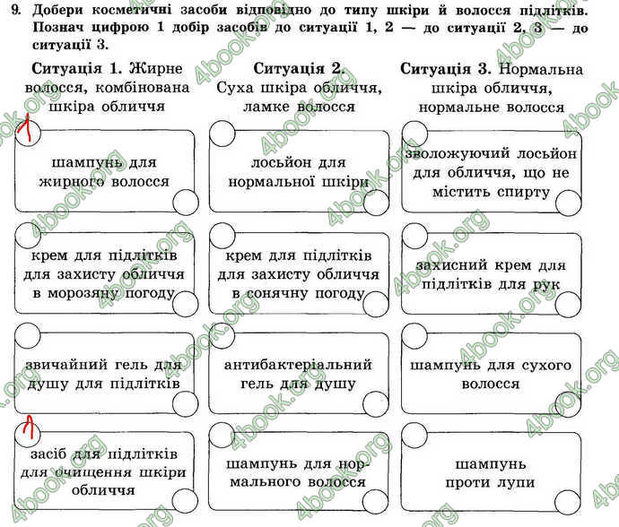 Відповіді Зошит Основи здоров’я 7 клас Бойченко