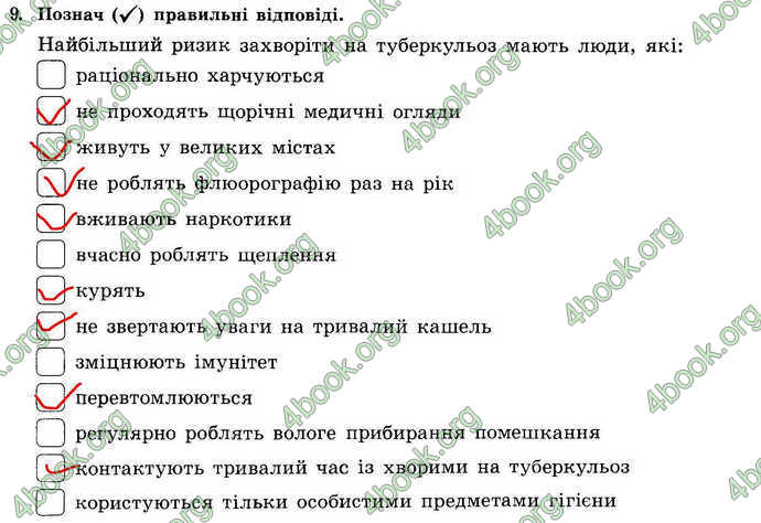 Відповіді Зошит Основи здоров’я 7 клас Бойченко