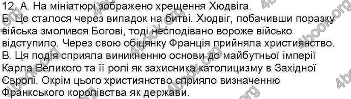 Відповіді Зошит контроль Всесвітня історія 7 клас Ладиченко