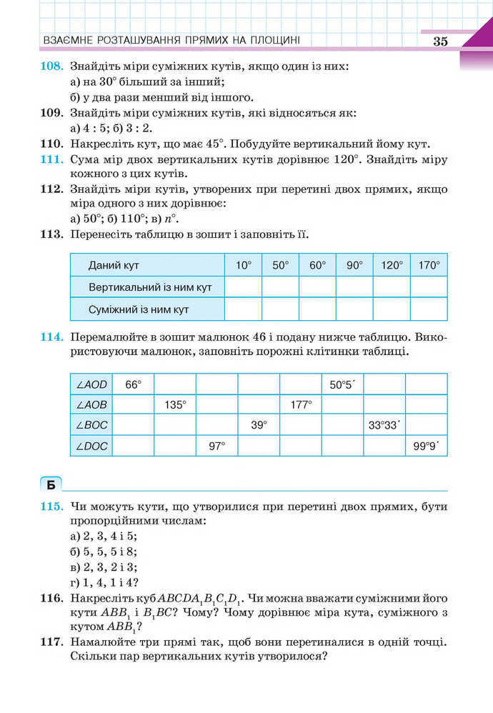 Геометрія 7 клас Бевз 2015