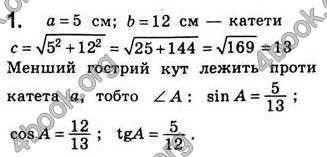 Відповіді Геометрія 8 клас Бевз 2008. ГДЗ