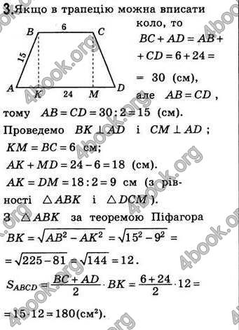 Відповіді Геометрія 8 клас Бевз 2016. ГДЗ