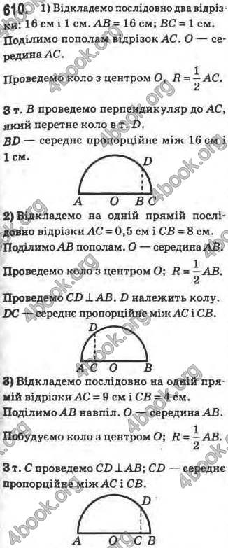 Відповіді Геометрія 8 клас Бурда 2008. ГДЗ