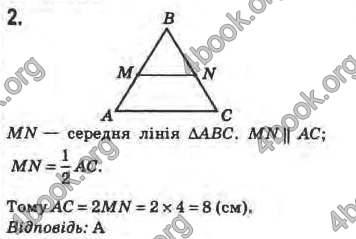 Відповіді Геометрія 8 клас Бурда 2008. ГДЗ