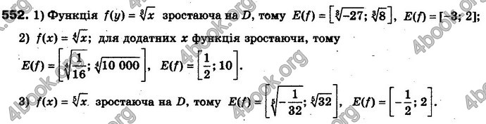 Відповіді Алгебра 10 клас Мерзляк Проф. ГДЗ