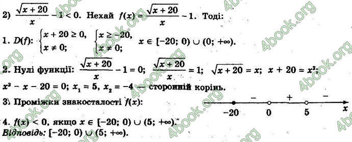 Відповіді Алгебра 10 клас Мерзляк Проф. ГДЗ