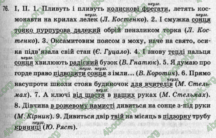 Відповіді Рідна мова 8 клас Заболотний 2008. ГДЗ