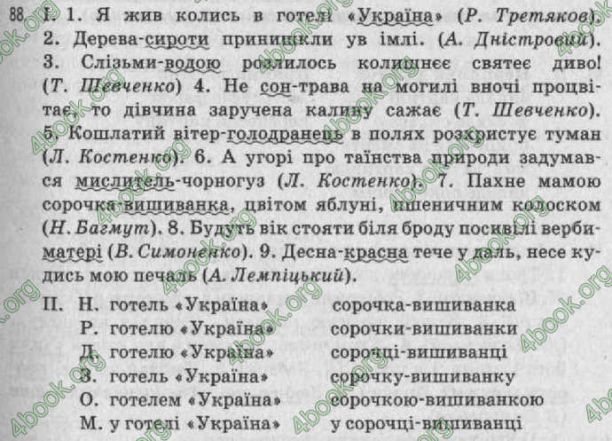 Відповіді Рідна мова 8 клас Заболотний 2008. ГДЗ