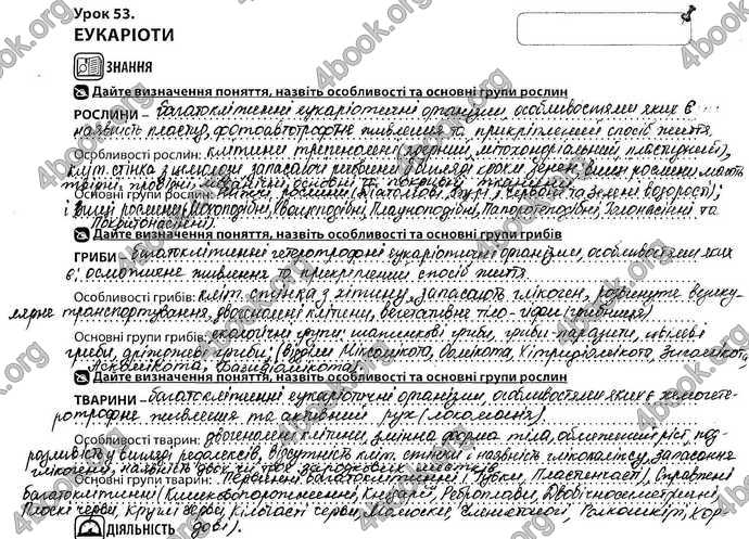 Відповіді Зошит Біологія 9 клас Соболь. ГДЗ