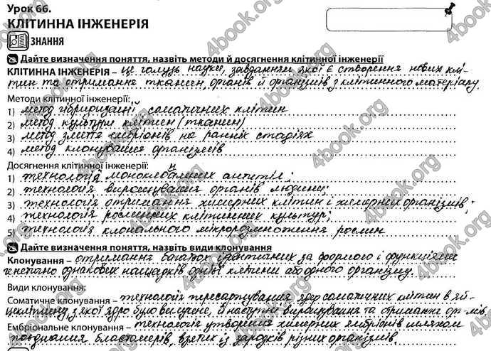 Відповіді Зошит Біологія 9 клас Соболь. ГДЗ