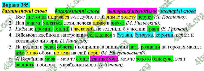 Ответы Українська мова 9 класс Заболотний 2017 (Рус.). ГДЗ