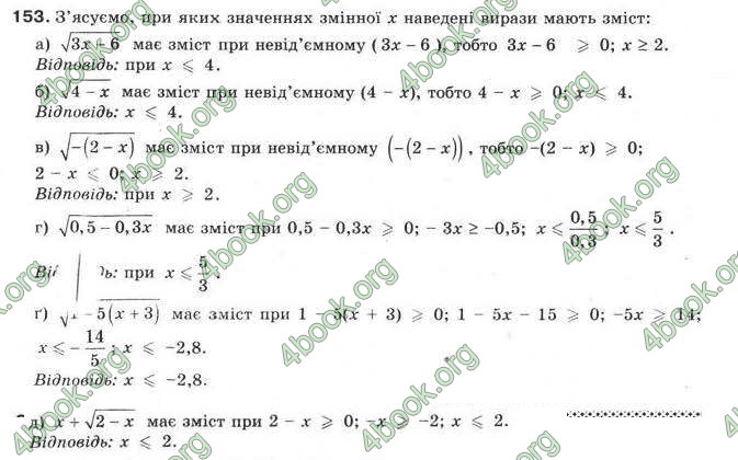 Відповіді Алгебра 9 клас Бевз 2009. ГДЗ